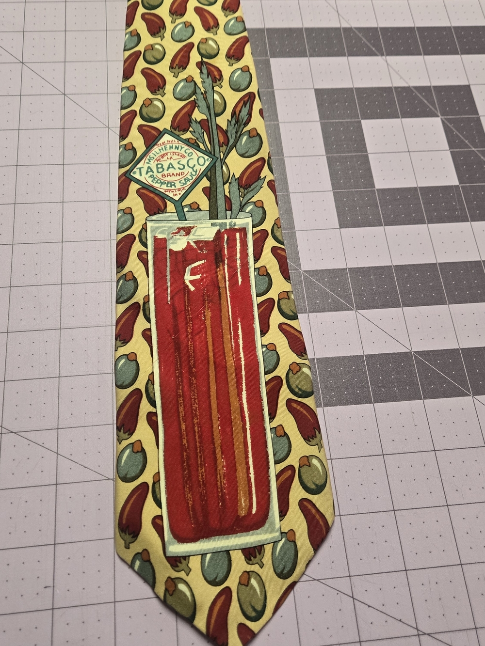 Tabasco Hot Sauce Pepper Novelty Necktie Men's Tie